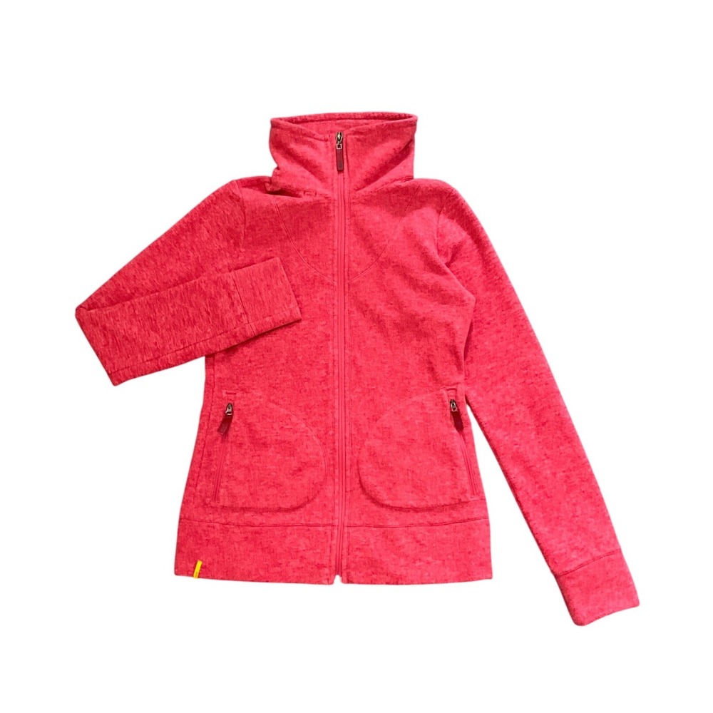 Lole Fleece Jacket Womens Small Pink Full Zip Athletic Breathable Zip Pockets